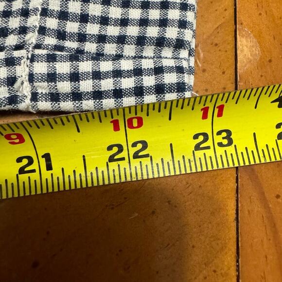 Cartonnier By Anthropologie Gingham Trouser Pants Tie Waist White Black Size 2 - Picture 14 of 14